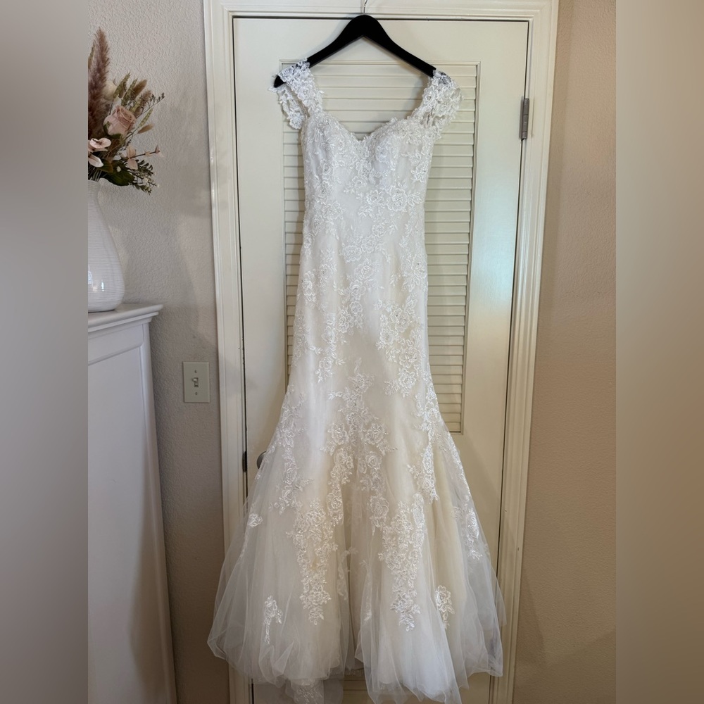 Elegant White Wedding Dress by Rebecca Ingram